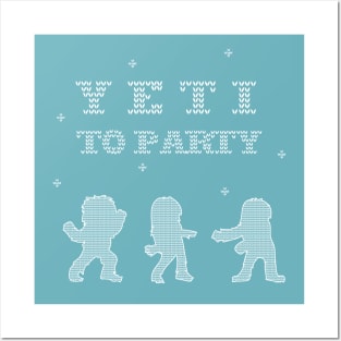 Yeti to party - fun christmas sweater Posters and Art